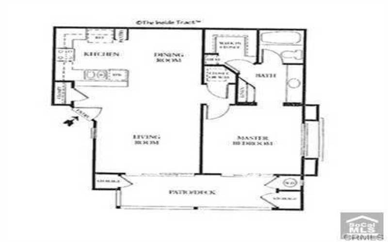 Floor plan of the condo , with two storage in balcony