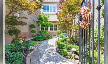 Front gated courtyard