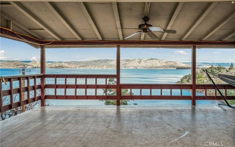 Covered deck off the living room for true outdoor living