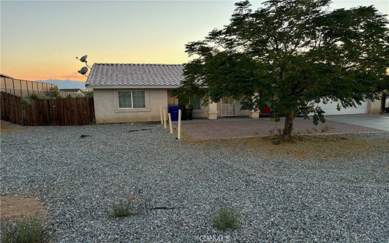 Side view of Front House