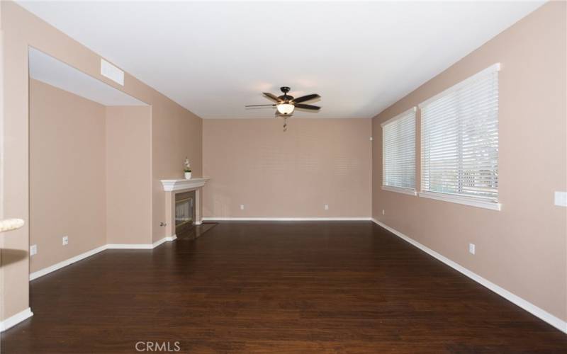 Family Room with fireplace