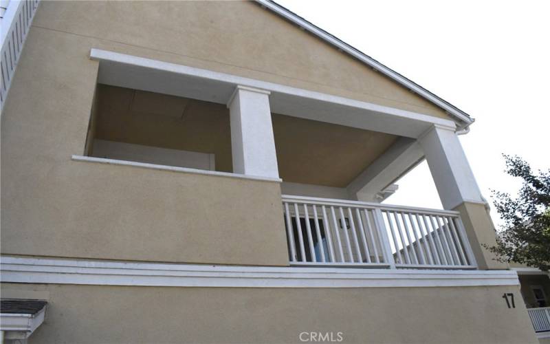 Balcony from street view