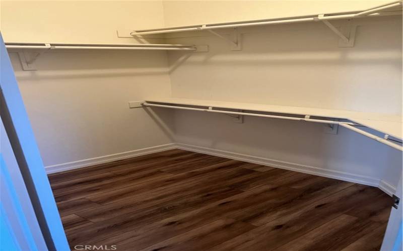 Walk in closet in Master