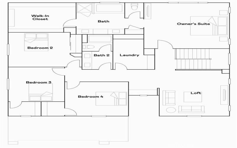 Residence 3 - Level 2 Floorplan