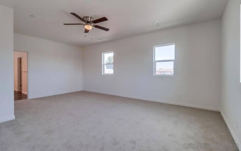 These pictures before this one are virtually staged to show you this very large bedroom.  What they don't really show is the size.  There actually is room for a sitting area or bassinet as the family grow.  And the Primary bath is huge and super nice.