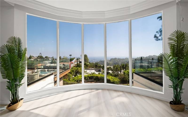 Living Room with sweeping views