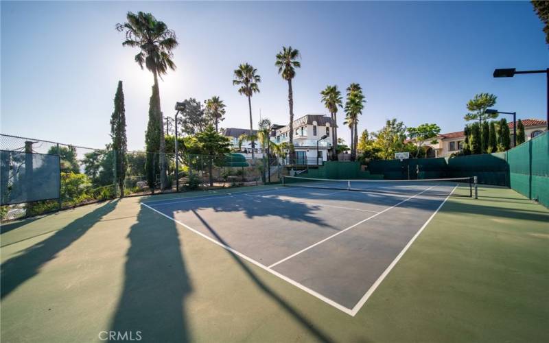 Multisport court... tennis, pickleball, basketball