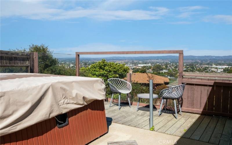 Patio off Primary Bath with Hot tub