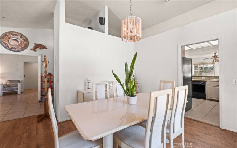 Dining room of primary house