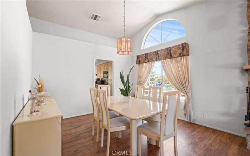 Dining room of primary house