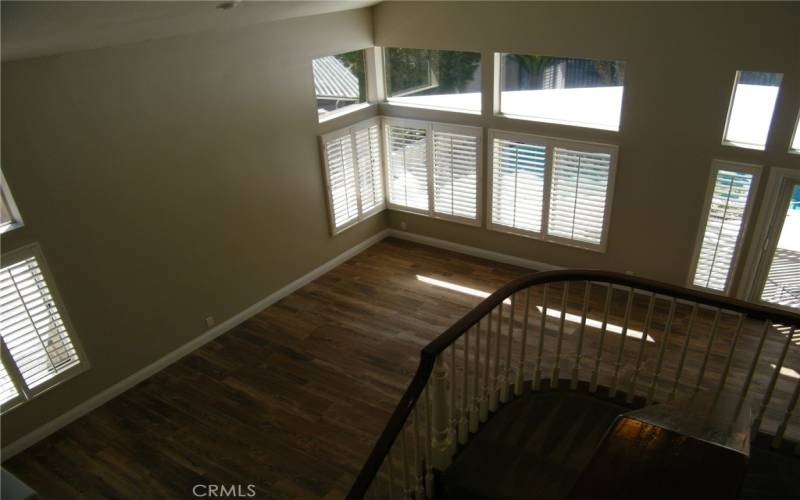 Living room from staircase