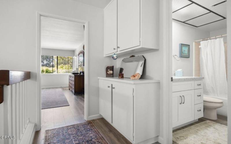 30- Upstairs linen cabinets in hallway