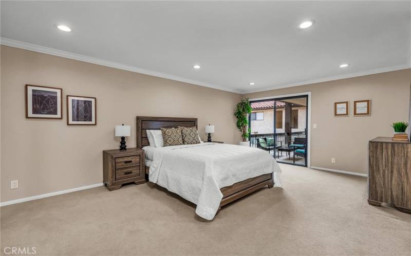 Master Bedroom with balcony access