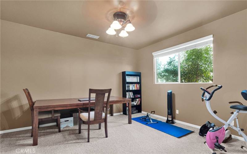 Bonus room is large. Adjacent to a full bathroom and could function in many ways to suit your needs.