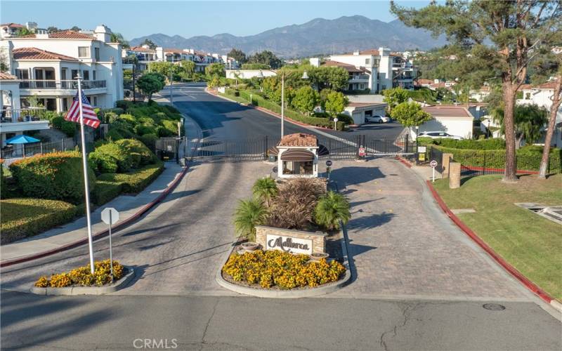 Mallorca entrance with mountain background