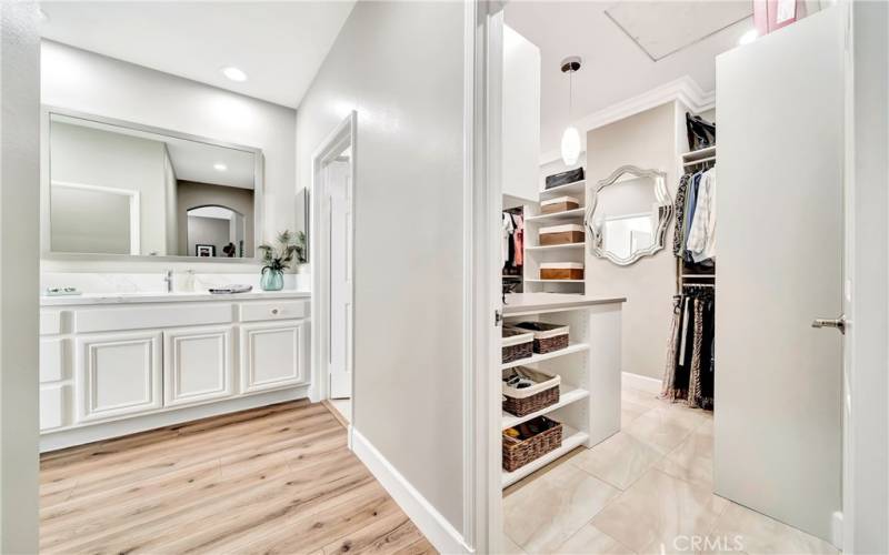 Walk in Closet & Primary Bathroom