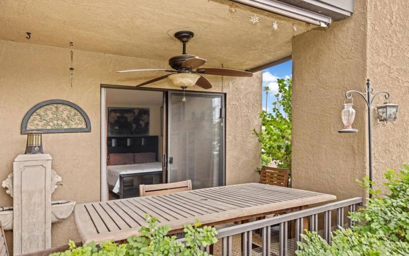 Separate Patio for Primary Bedroom