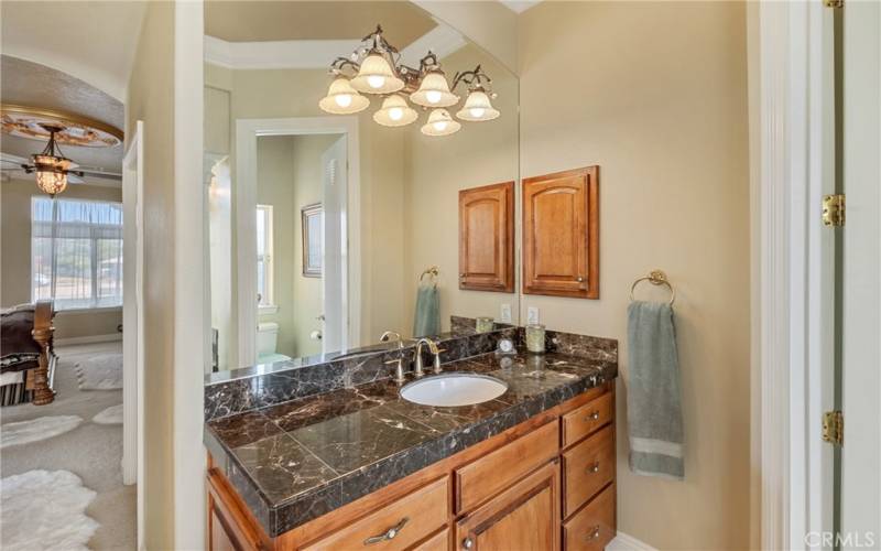 Dual private sink/vanities in the Master Bath