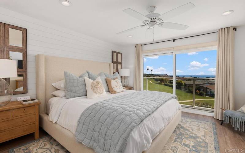 Ocean views from your master bedroom! The bed is a reclining and vibrating bed, so live in luxury!