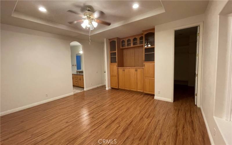 primary bedroom with walk-in closet
