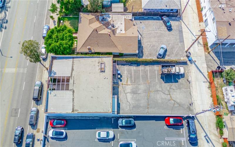 Rooftop with view of properties E & W of Listing