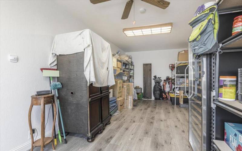 Bonus room in garage.