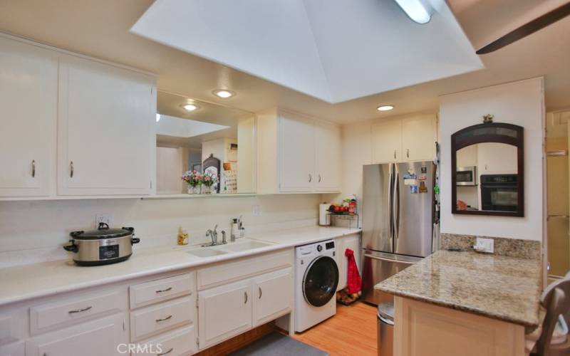 Washer & Dryer Combo Unit in the Kitchen