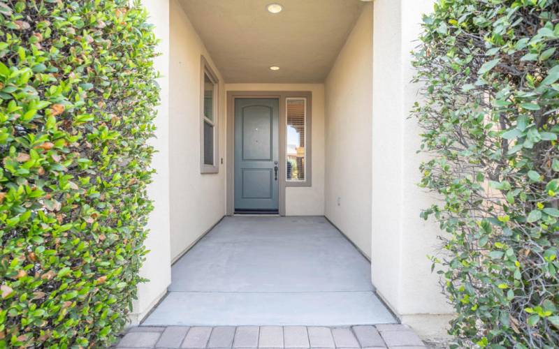 Covered porch entry