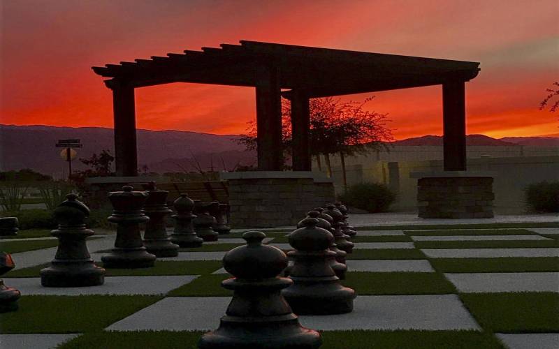 sunset at TPC chess park