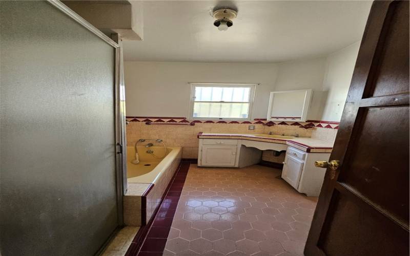 Full Bathroom with separate shower and tub