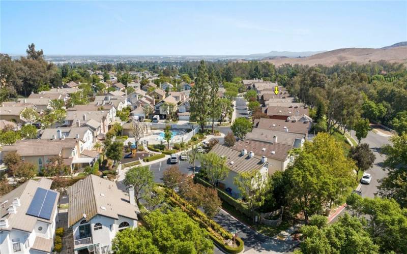 Aerial Photo of Armsley Drive, Chino Hills