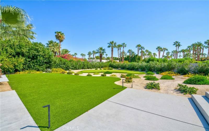 View of Putting Green from the patio