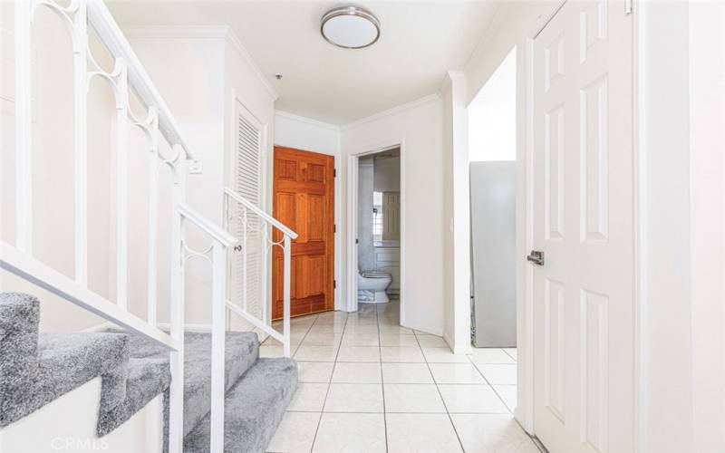 Stairway from kitchen area