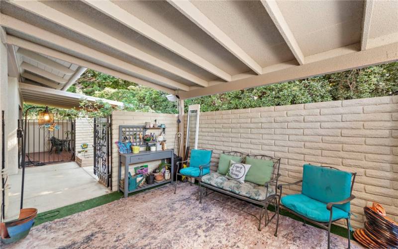 Main floor Covered Patio off Living Room