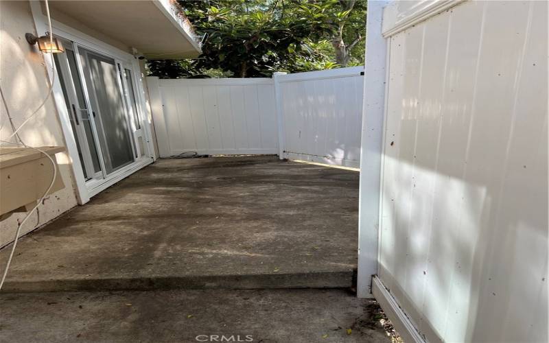 Patio of master bedroom