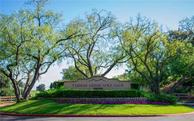 Entrance to Tijeras Creek Golf Course.