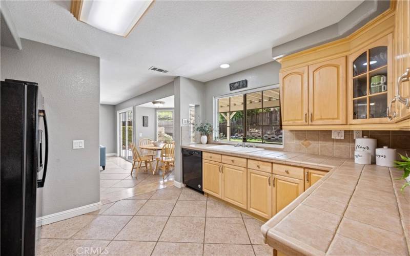 Kitchen with access to family room