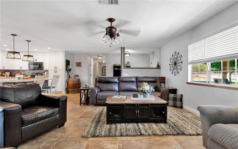 Living Room with Fireplace