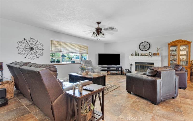 Living Room with Fireplace