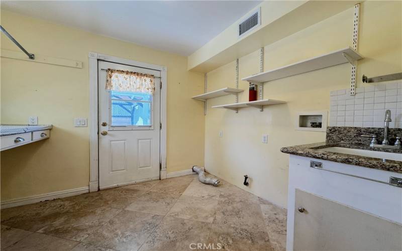 Indoor Laundry Room With Sink