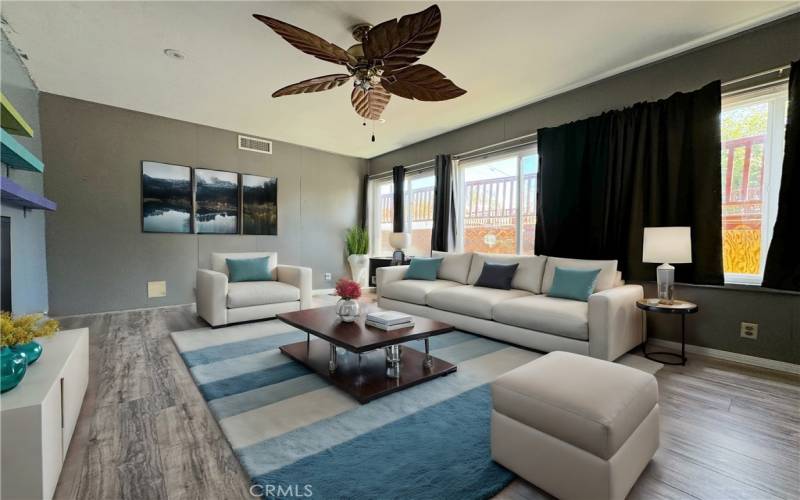 Ceiling Fans Throughout. Virtually Staged