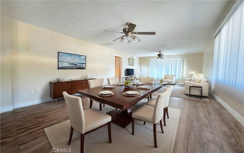 Large Dining Area. Virtually Staged