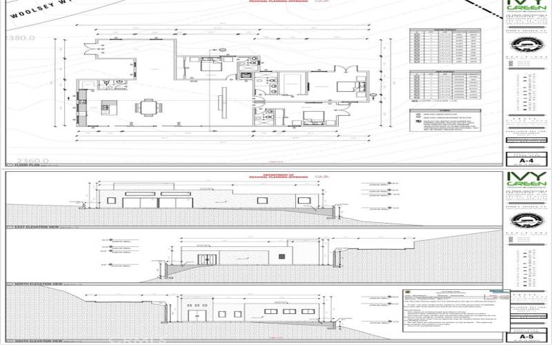 Approved plans for new build