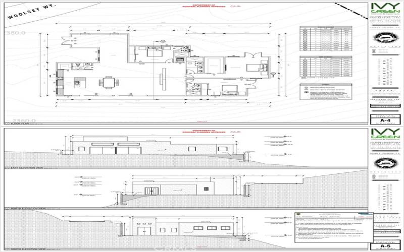 Approved plans for new builds