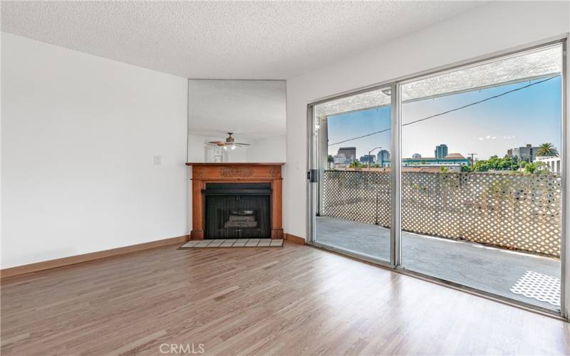 Gas Fireplace and Glass Slider to Balcony!