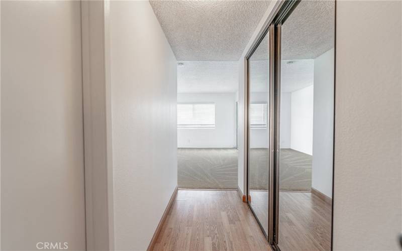 Entering Primary Bedroom with Closet