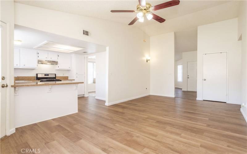 Family Room opens to kitchen