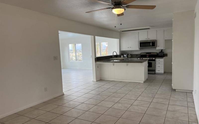 15X9 Dinning room opens up to the Kitchen