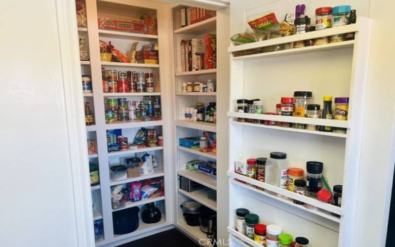 Huge walk-in pantry