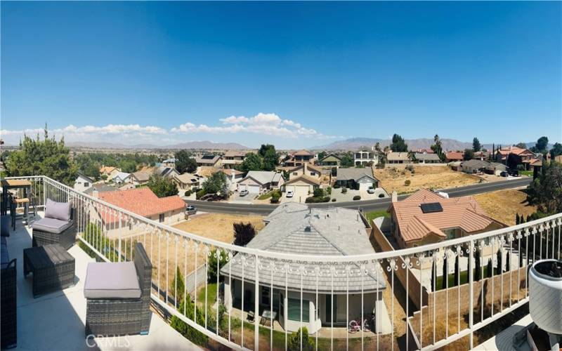 Panoramic view from Master balcony